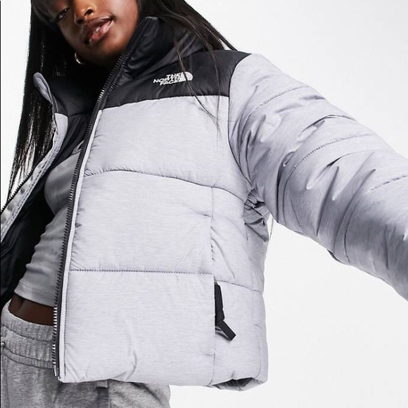 NWOT The North Face Saikuru cropped jacket in gray - Exclusive to ASOS - Picture 8 of 16